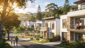 Buderim property market with modern homes in a vibrant community setting